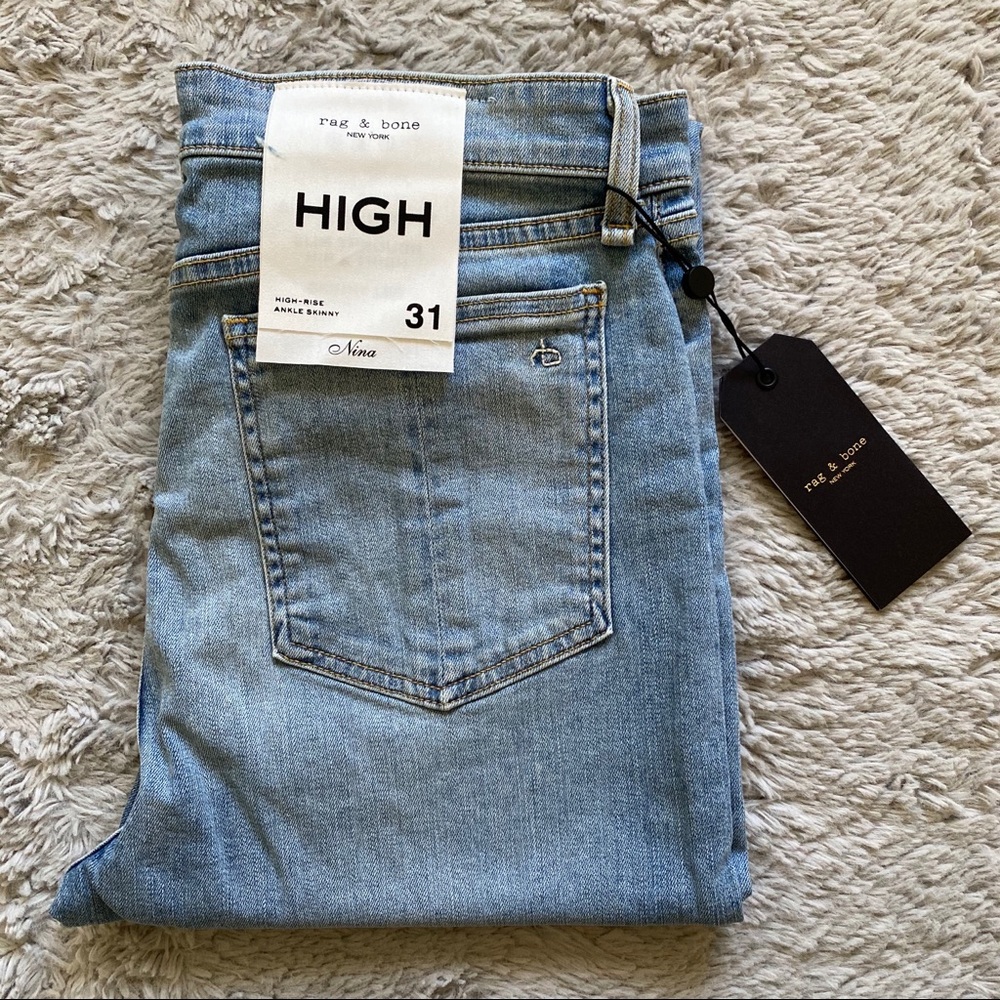 rag & bone | Nina Aspen High-Rise Ankle NWT